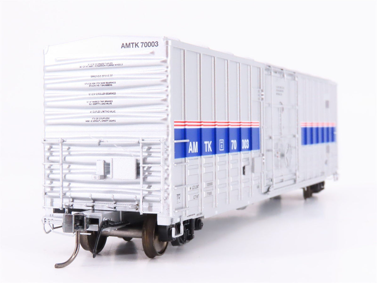 HO Scale Rapido 137007-1 Amtrak Phase IV PC&amp;F B-100-40 Boxcar #70003