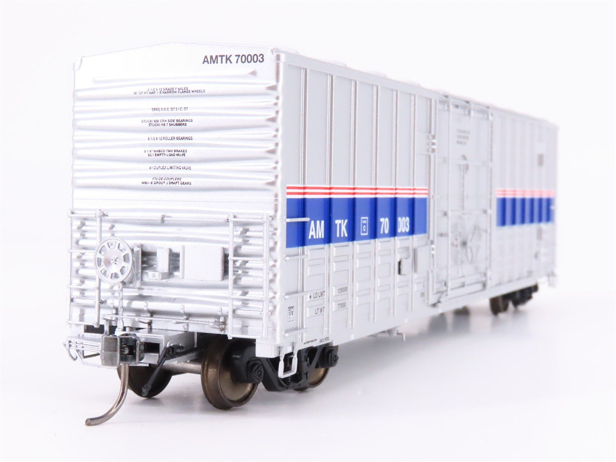 HO Scale Rapido 137007-1 Amtrak Phase IV PC&amp;F B-100-40 Boxcar #70003