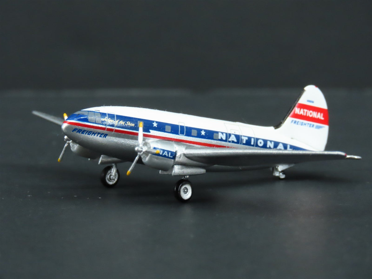 1:400 Scale Aero Classics Die-Cast National Airlines Curtiss C-46F-CU Aircraft