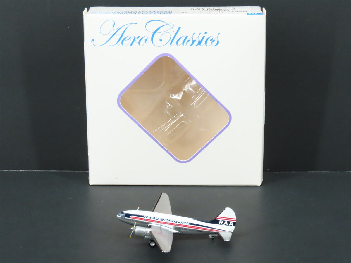 1:400 Aero Classics Die-Cast Reeve Aleutian Curtiss C-46A-CU Aircraft N9852F