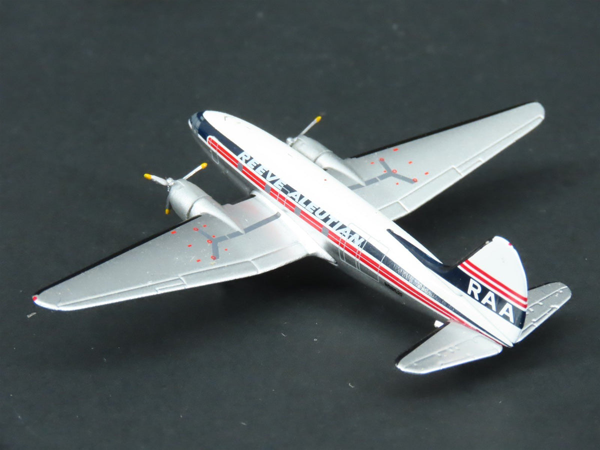 1:400 Aero Classics Die-Cast Reeve Aleutian Curtiss C-46A-CU Aircraft N9852F