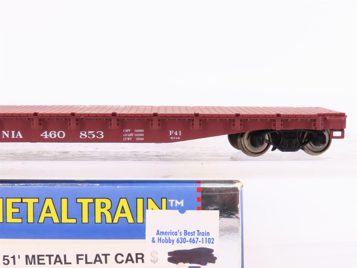 HO Scale Model Power 2247 PRR Pennsylvania 51&#39; Metal Flatcar #460853