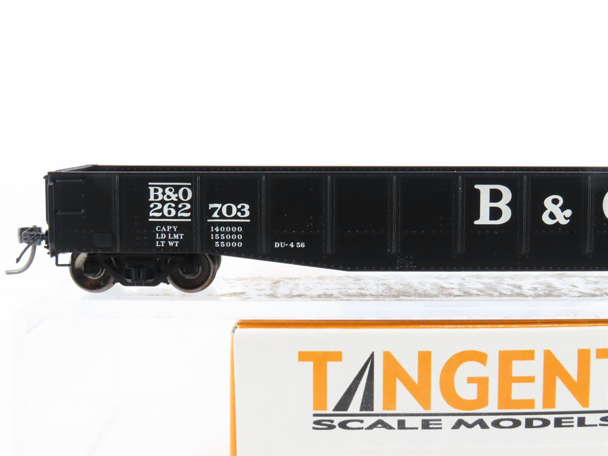 HO Scale Tangent 10917-09 B&amp;O Baltimore &amp; Ohio 52&#39; 6&quot; 70T Gondola Car #262703