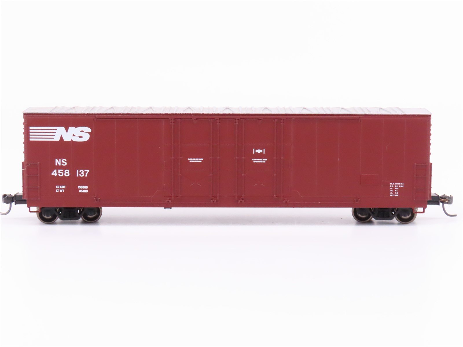 HO Scale Scaletrains.com NS Norfolk Southern 50' Double Door Boxcar #458137