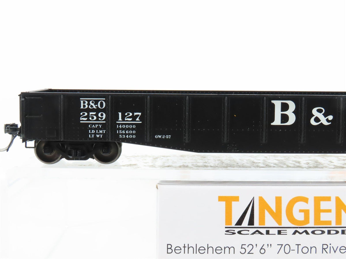 HO Scale Tangent 10930-02 B&amp;O Baltimore &amp; Ohio 52&#39; 6&quot; 70T Gondola Car #259127