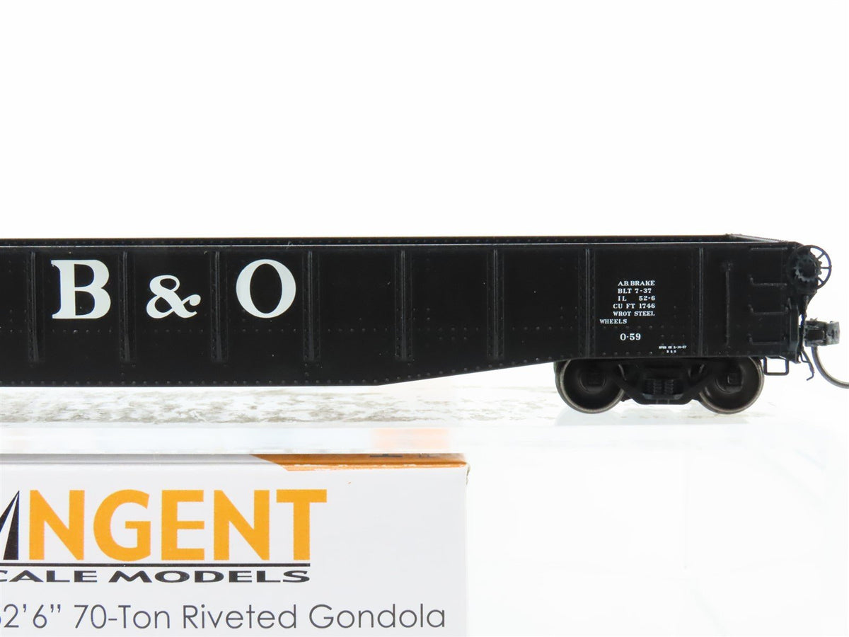 HO Scale Tangent 10930-02 B&amp;O Baltimore &amp; Ohio 52&#39; 6&quot; 70T Gondola Car #259127