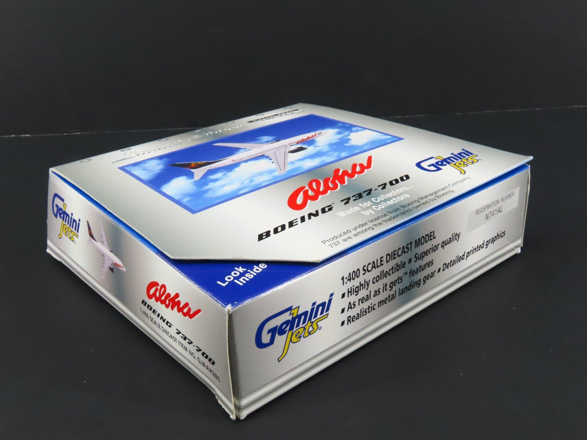 1:400 Scale Gemini Jets GJAAH285 Die-Cast Aloha Boeing B-737-76N Aircraft