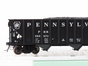 HO Scale Arrowhead ARR1005-48 PRR Pennsylvania 3 Bay Hopper #666970 - With Load