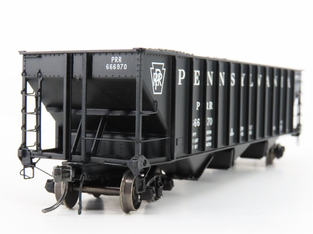 HO Scale Arrowhead ARR1005-48 PRR Pennsylvania 3 Bay Hopper #666970 - With Load