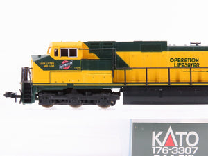 N Scale Kato 176-3307 CNW Chicago Northwestern C44-9W Diesel Locomotive #8659