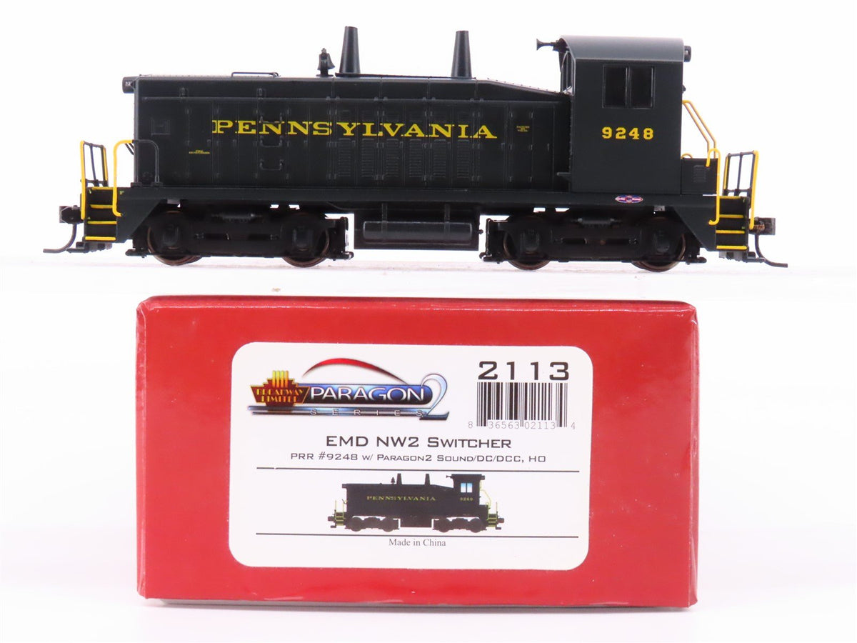 HO Broadway Limited BLI 2113 PRR Pennsylvania EMD NW2 Diesel #9248 - Paragon2