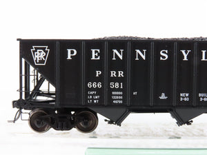 HO Scale Arrowhead ARR-1005-9 PRR Pennsylvania 3 Bay Hopper #666581 - With Load