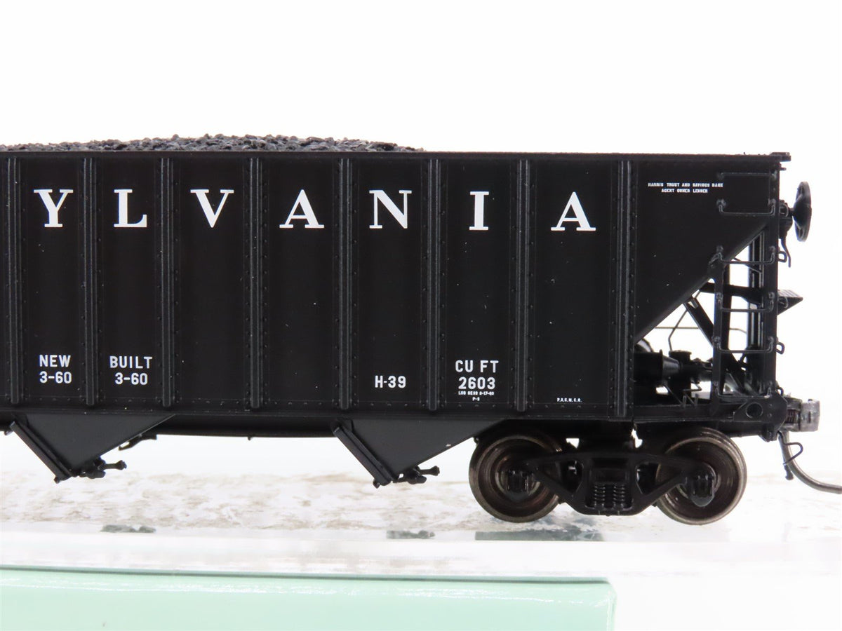 HO Scale Arrowhead ARR-1005-9 PRR Pennsylvania 3 Bay Hopper #666581 - With Load
