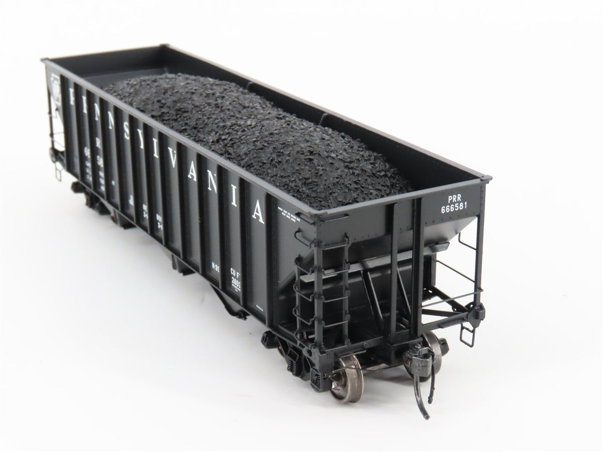 HO Scale Arrowhead ARR-1005-9 PRR Pennsylvania 3 Bay Hopper #666581 - With Load