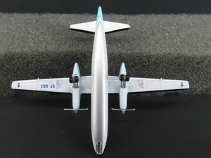 1:400 Scale Aero Classics Die-Cast Quebecair Fokker F-27 Aircraft CF-QBZ