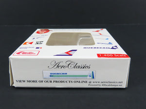 1:400 Scale Aero Classics Die-Cast Quebecair Fokker F-27 Aircraft CF-QBZ