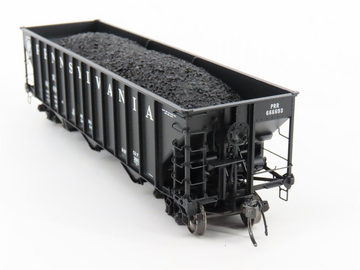 HO Scale Arrowhead ARR-1005-20 PRR Pennsylvania 3 Bay Hopper #666693 - With Load