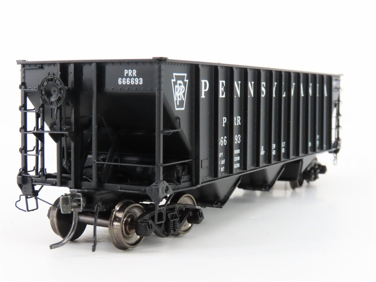 HO Scale Arrowhead ARR-1005-20 PRR Pennsylvania 3 Bay Hopper #666693 - With Load
