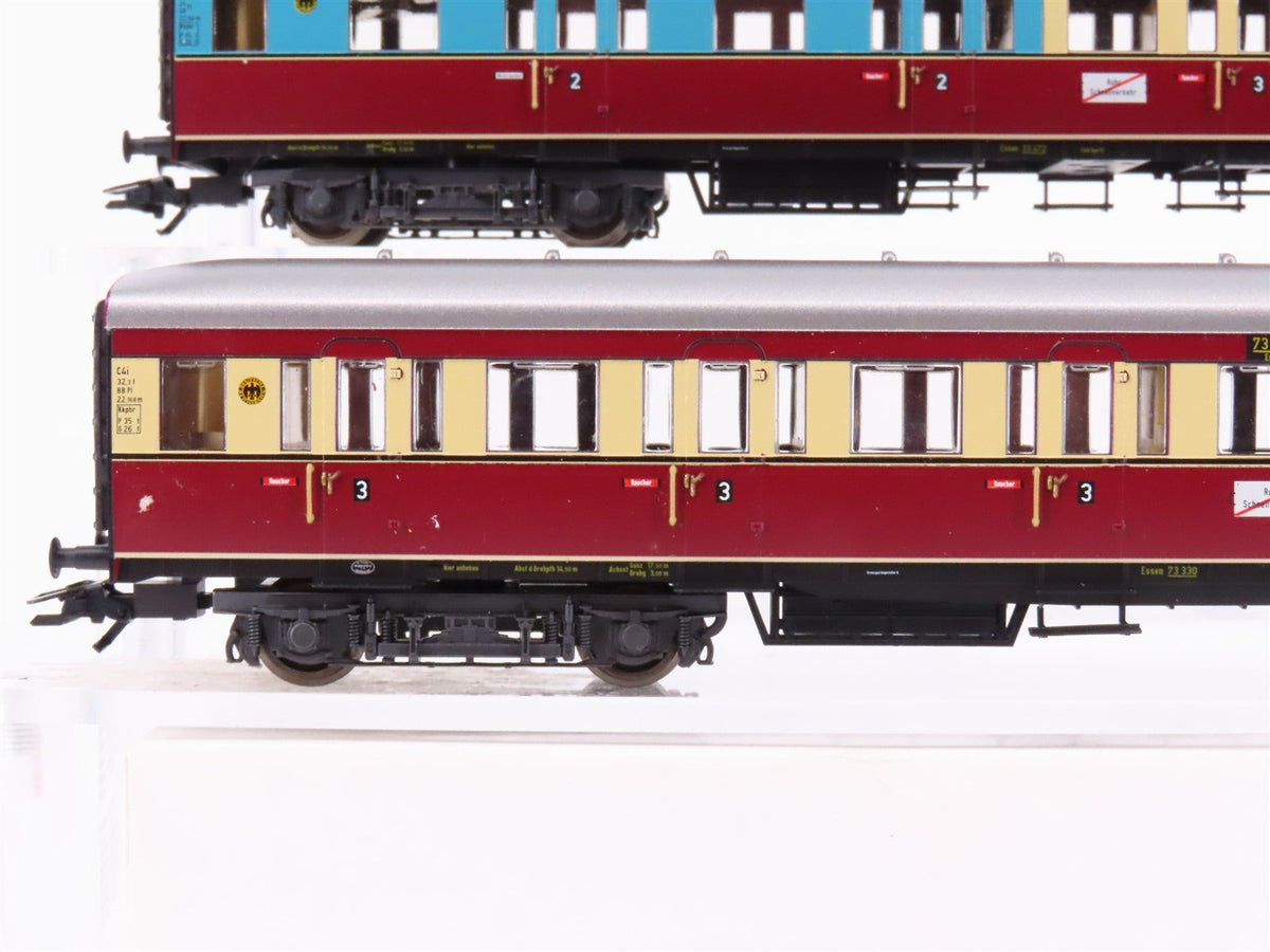 HO Scale Marklin 43108 DRG German &quot;Ruhr Express Service&quot; 3-Car Passenger Set