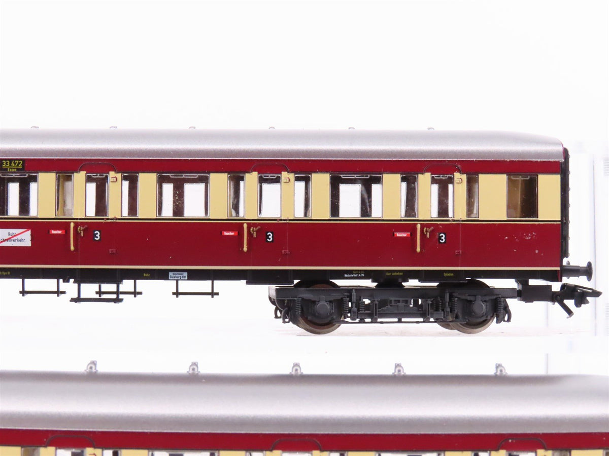 HO Scale Marklin 43108 DRG German &quot;Ruhr Express Service&quot; 3-Car Passenger Set