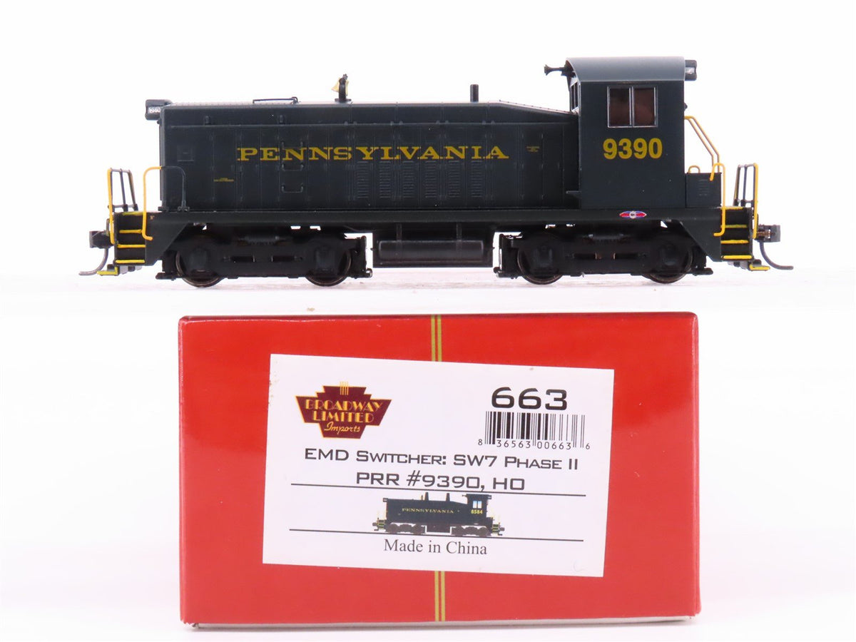 HO Broadway Limited BLI 663 PRR Pennsylvania SW7 Ph 2 Diesel #9390 w/DCC &amp; Sound