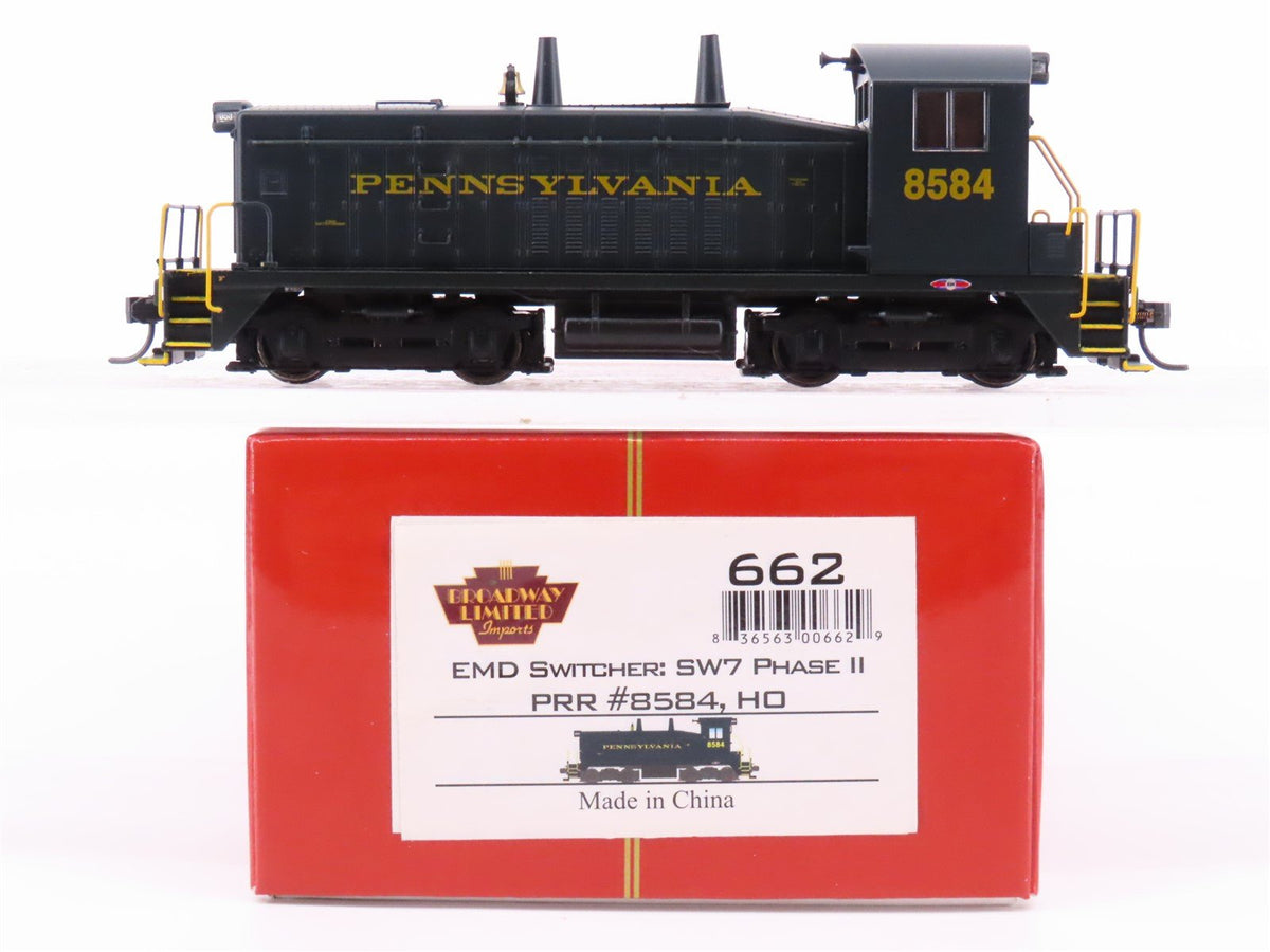 HO Broadway Limited BLI 662 PRR Pennsylvania SW7 Ph 2 Diesel #8584 w/DCC &amp; Sound