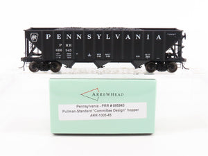 HO Scale Arrowhead ARR-1005-45 PRR Pennsylvania 3 Bay Hopper #666945 - With Load