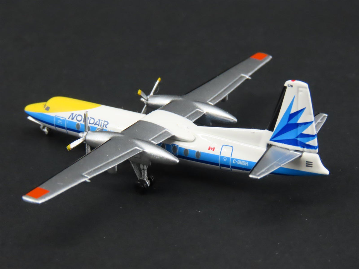 1:400 Scale Aero Classics Die-Cast Nordair Fairchild FH-227B Aircraft C-GNDH