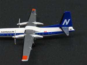 1:400 Scale Aero Classics Die-Cast Nordair Fairchild FH-227E Aircraft CF-NAJ