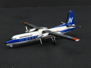 1:400 Scale Aero Classics Die-Cast Nordair Fairchild FH-227E Aircraft CF-NAJ