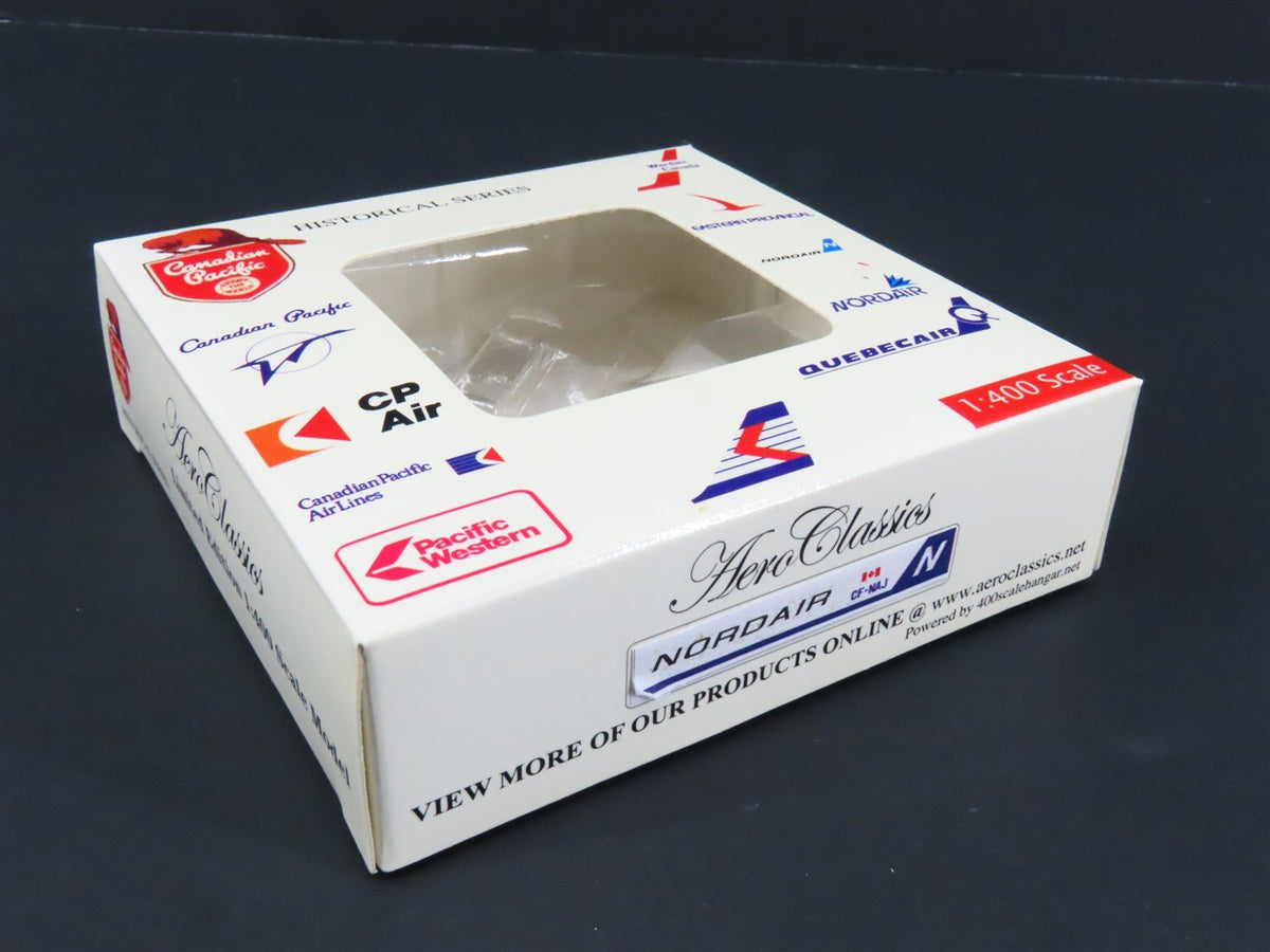 1:400 Scale Aero Classics Die-Cast Nordair Fairchild FH-227E Aircraft CF-NAJ