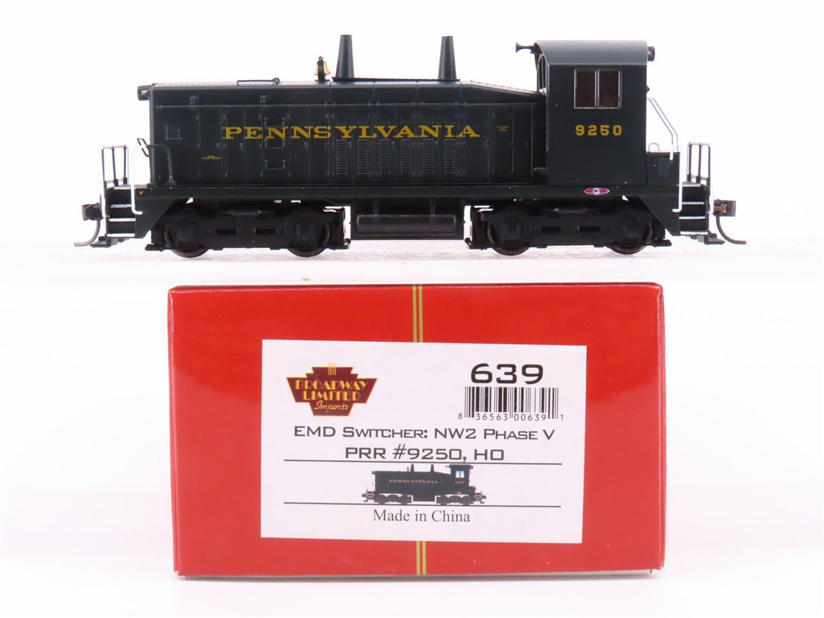 HO Broadway Limited BLI 639 PRR Pennsylvania NW2 Ph 5 Diesel #9250 w/DCC &amp; Sound