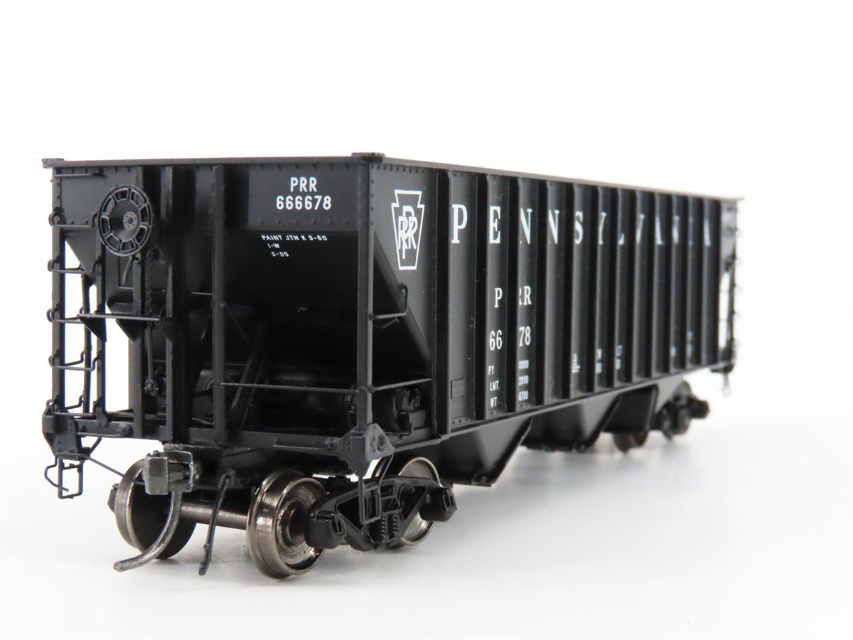 HO Arrowhead ARR-1005-18 PRR Pennsylvania 3 Bay Hopper Car #666678 - With Load