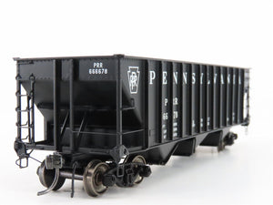 HO Arrowhead ARR-1005-18 PRR Pennsylvania 3 Bay Hopper Car #666678 - With Load