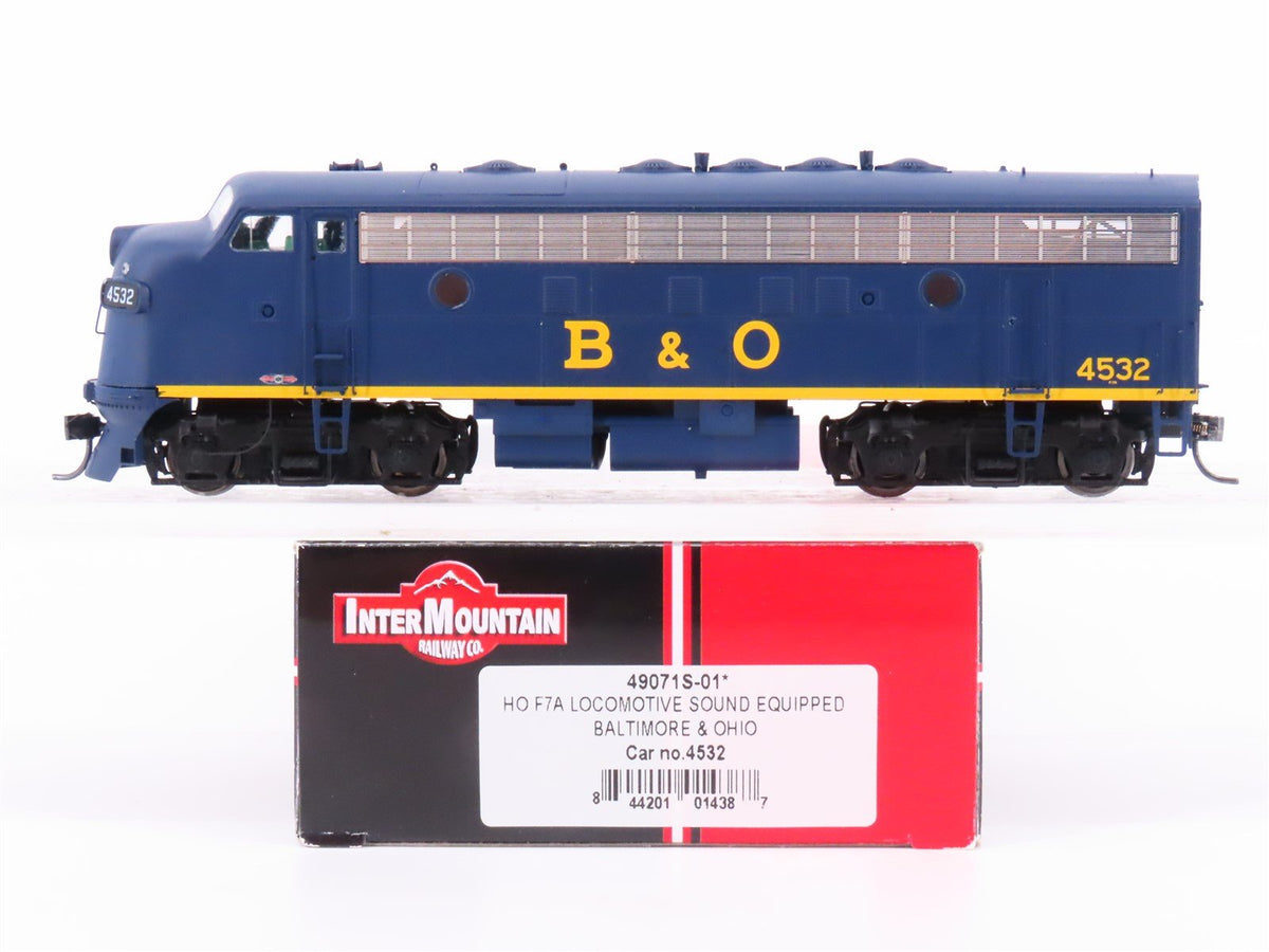 HO InterMountain 49071S-01 B&amp;O Baltimore &amp; Ohio F7A Diesel #4532 w/ DCC &amp; Sound