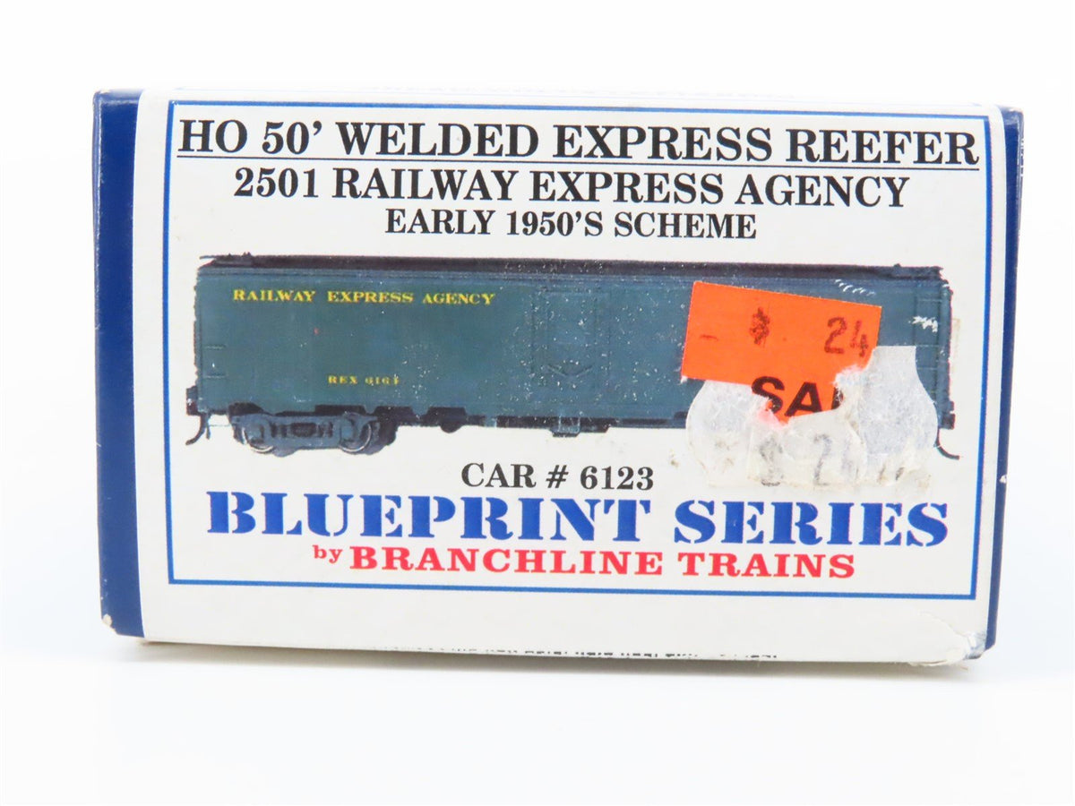 HO Scale Branchline Blueprint Series 2501 REA 50&#39; Express Reefer #6123 Kit