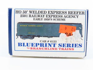 HO Scale Branchline Blueprint Series 2501 REA 50' Express Reefer #6123 Kit