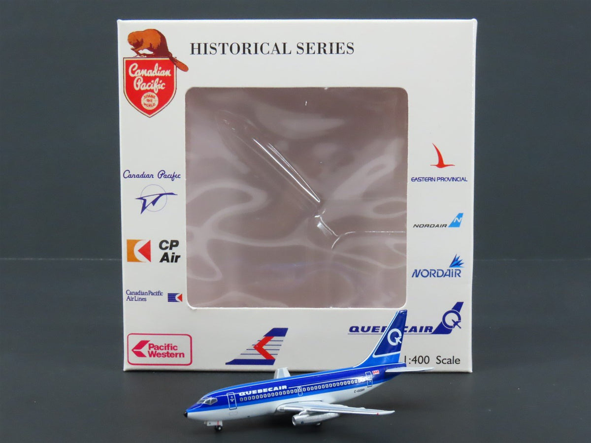 1:400 Scale AeroClassics Die-Cast Quebecair Boeing B737-296 Airliner C-GQBA