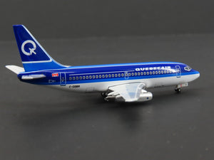 1:400 Scale AeroClassics Die-Cast Quebecair Boeing B737-296 Airliner C-GQBA