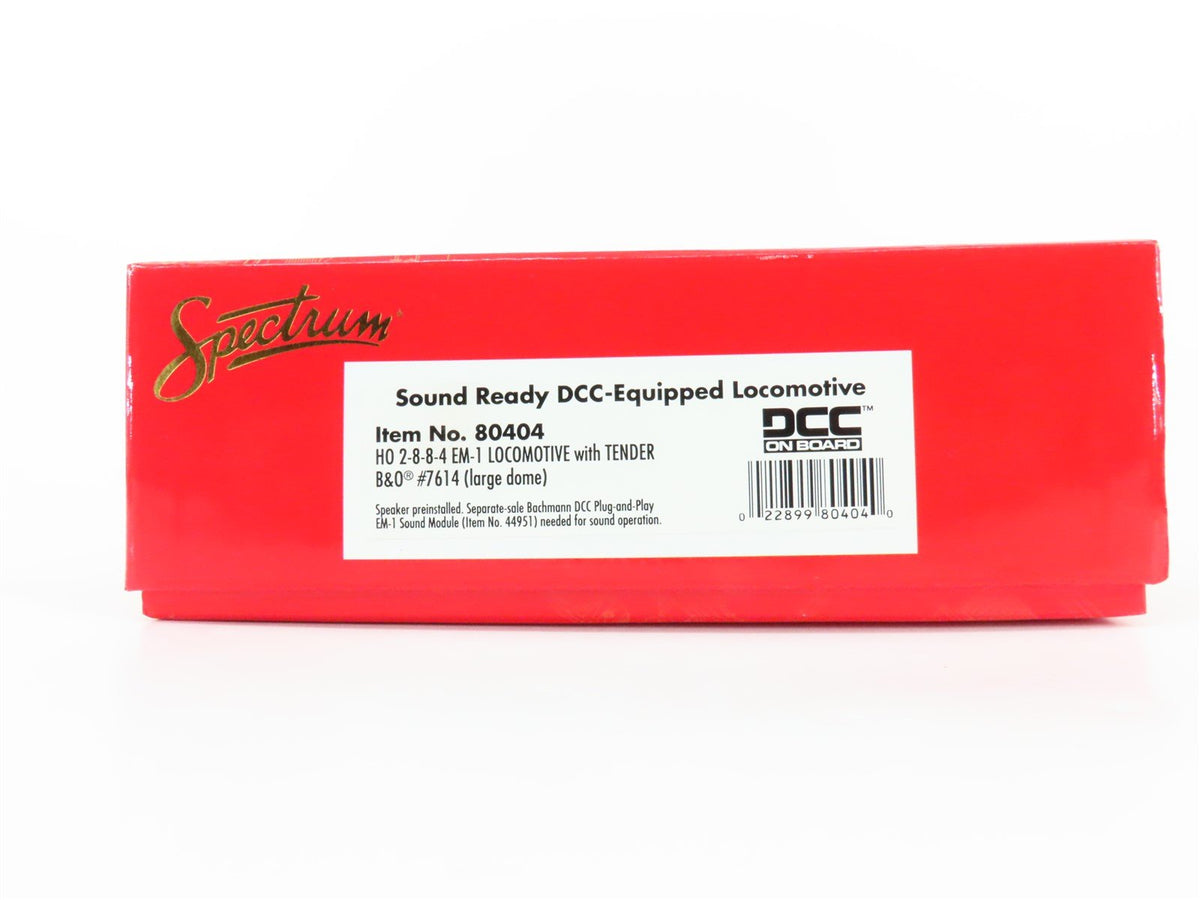 HO Bachmann Spectrum 80404 B&amp;O Baltimore &amp; Ohio 2-8-8-4 EM-1 Steam #7614 w/ DCC