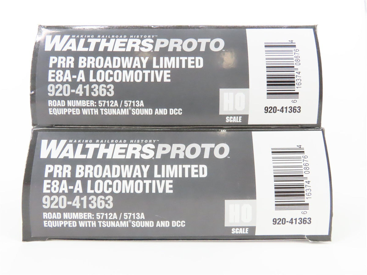 HO Walthers Proto 920-41363 PRR Broadway Limited E8A/A Diesel Set w/ DCC &amp; Sound
