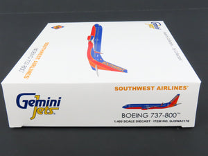 1:400 Gemini Jets GJSWA1176 Die-Cast Southwest Airlines Boeing 737-800 Airliner