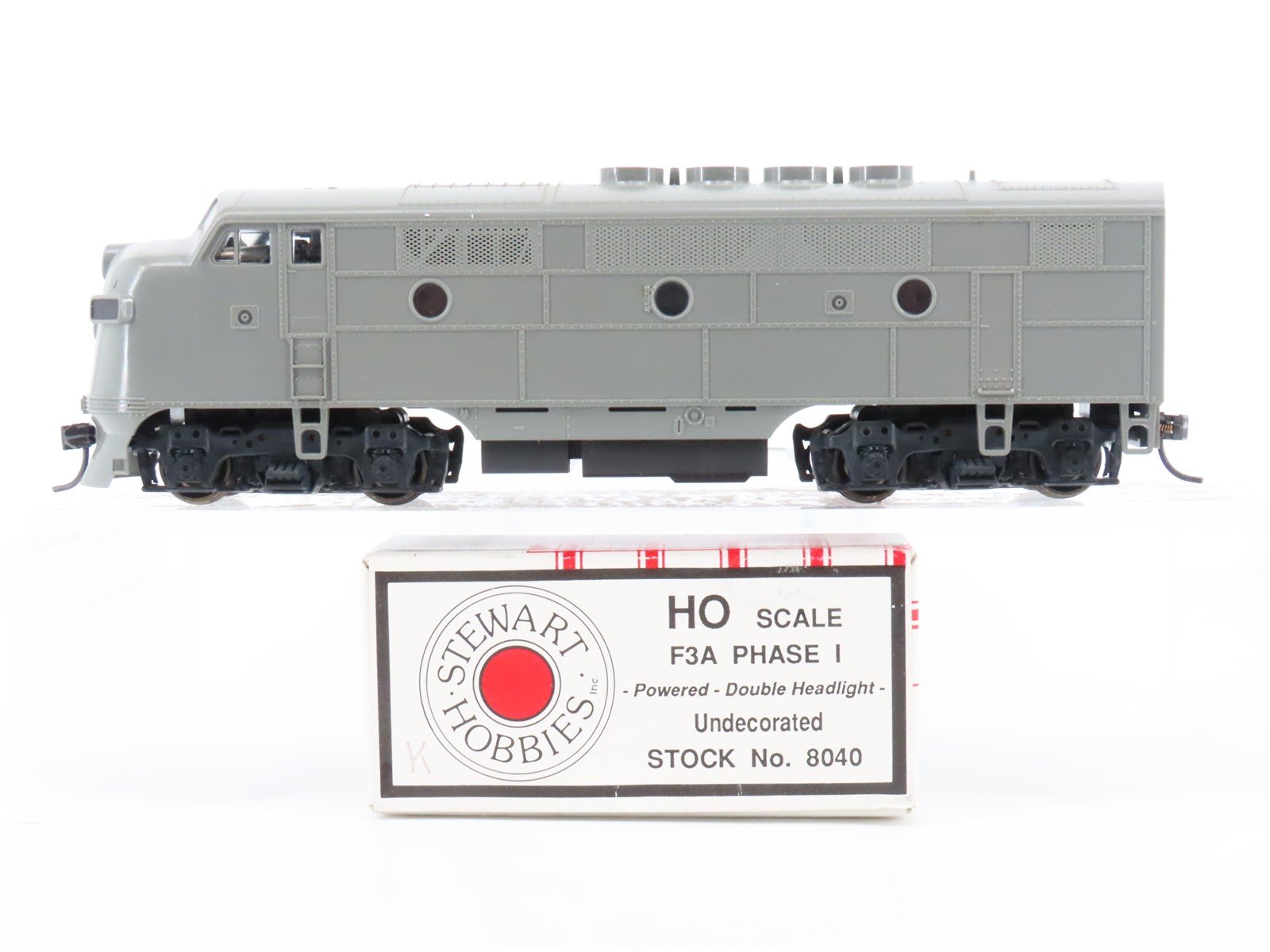 HO Scale Stewart/KATO 8040 Undecorated EMD F3A Ph. 1 Diesel Locomotive