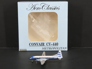 1:400 Scale Aero Classics Die-Cast Northeast Convair CV-240-13 Aircraft N91240