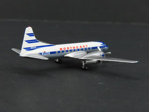 1:400 Scale Aero Classics Die-Cast Northeast Convair CV-240-13 Aircraft N91240