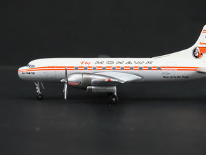 1:400 Scale Aero Classics Die-Cast Mohawk Convair CV-440 Aircraft N1013C