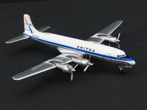 1:400 AeroClassics Die-Cast United Airlines Douglas DC-6A Airliner N37593