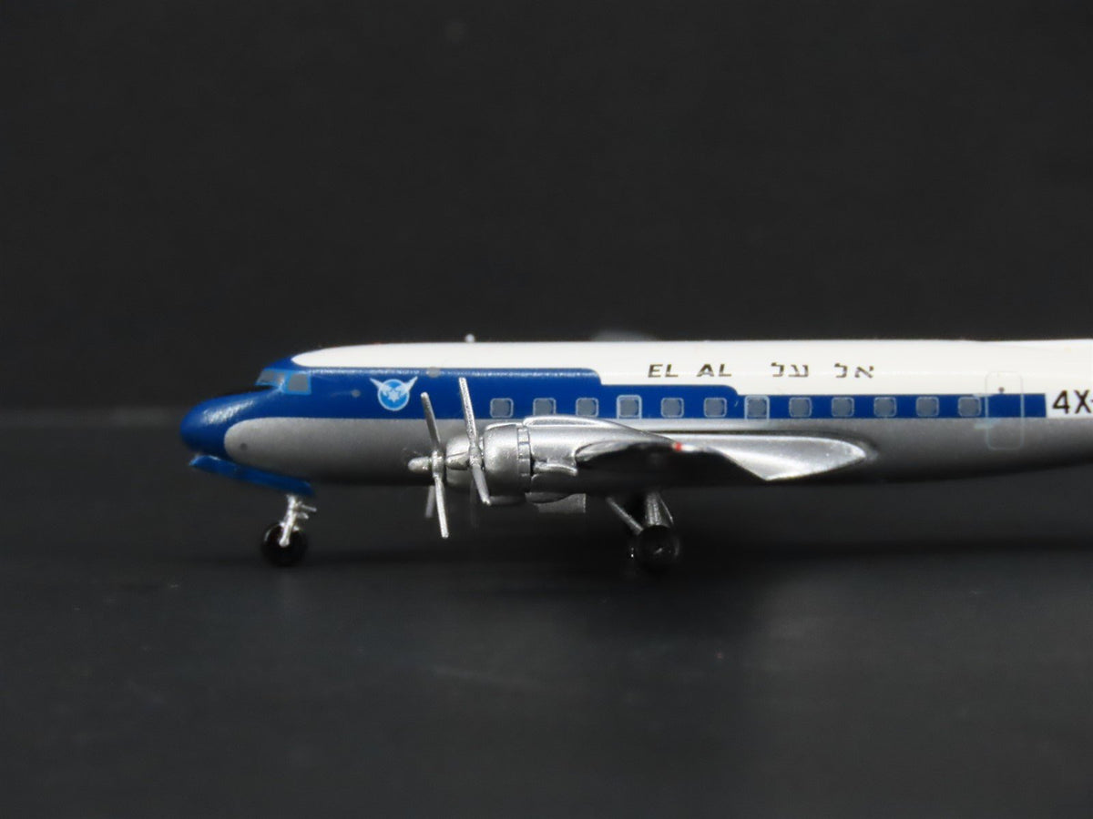 1:400 Scale Aero Classics Die-Cast EL AL McDonnell Douglas DC-4 Aircraft 4X-ADC