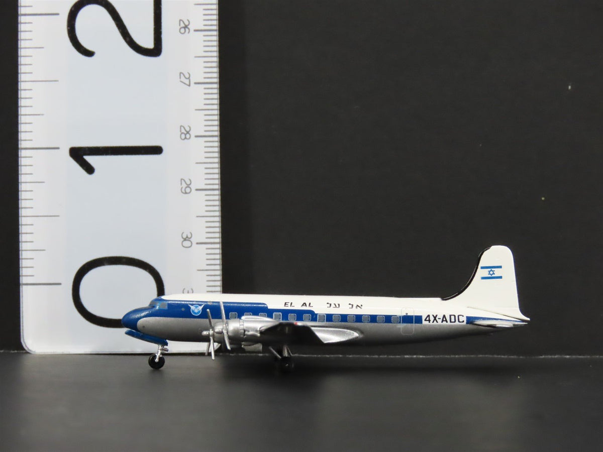 1:400 Scale Aero Classics Die-Cast EL AL McDonnell Douglas DC-4 Aircraft 4X-ADC