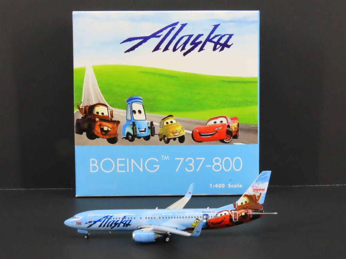 1:400 Scale Phoenix Models 04060 Alaska Disneyland &quot;Cars&quot; Boeing 737-800